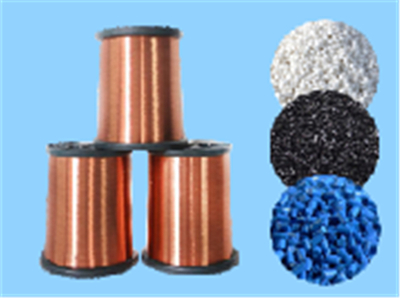 High quality copper wire and plastic material